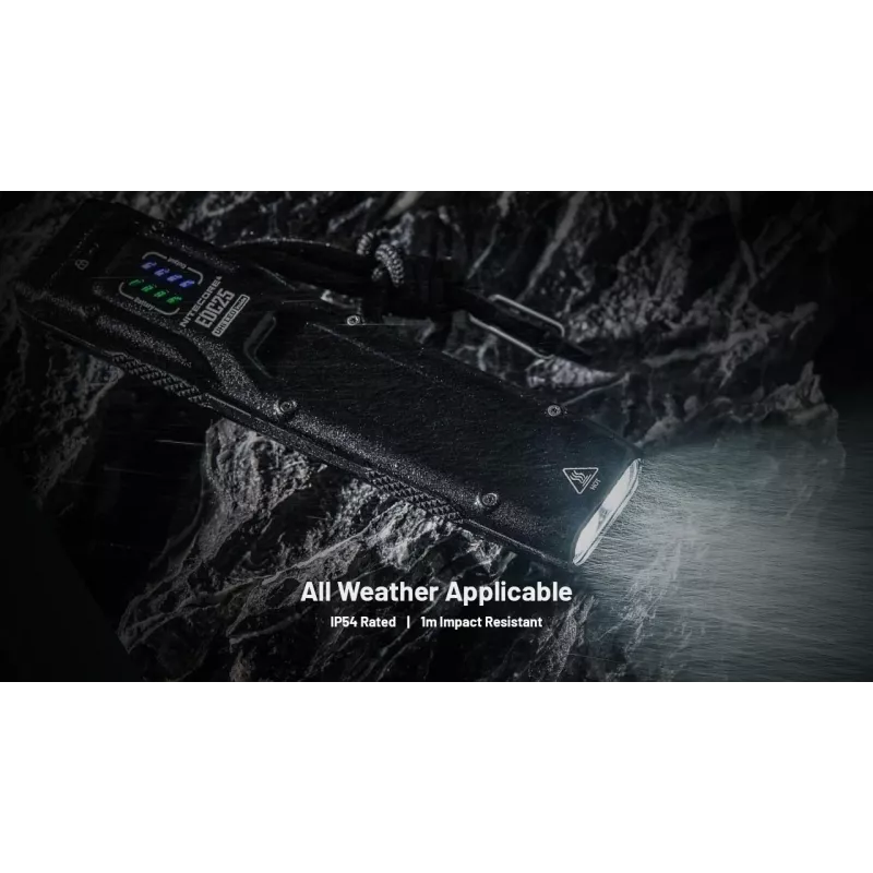 Taktinis žibintuvėlis Nitecore EDC25 – dviejų LED, 15 lm, aliuminio korpusas, įkraunamas per USB, IP54, atsparus smūgiams, juodas