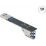 USB Type-A lyties keitiklis DELOCK 67422, Type-A į Type-A, juodas