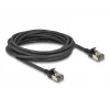 Tinklo kabelis DeLOCK RJ45 Cat.8.1 F/FTP Slim Pro 5m Juodas
