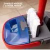 VILEDA Microfibre šluota 1200 ml šlapiam valymui, besisukanti galvutė 360°, kotas 140,5 cm, nuimama skalbiama galvutė