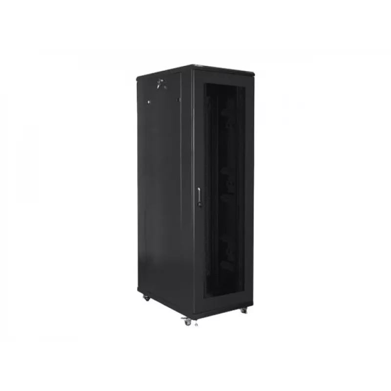 Stovimas serverio stovas LANBERG FF01-8042-23B 42U 19 coliu 800×1000 mm Juodas, 121 kg talpa