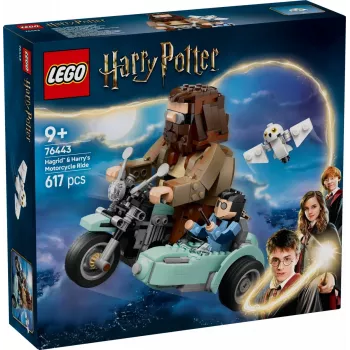 LEGO HARRY POTTER 76443 Hagrid & Harry's Motorcycle Ride – Magiškas motociklo nuotykis
