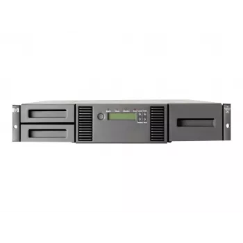 Hewlett Packard Enterprise HPE StorageWorks MSL2024 – Juostų biblioteka – LTO Ultrium – maksimalus įrenginių skaičius: 2 – Stelažinė – montuojama į stelažą – 2U – brūkšninių kodų skaitytuvas – skirta ProLiant DL120
