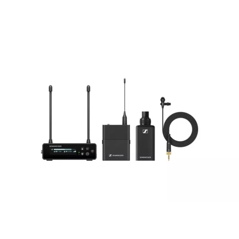Sennheiser EW-DP ENG SET (R1-6) – rinkinys kamerai su kištukiniu siųstuvu, miniatiūriniu siųstuvu ir ME 2 mikrofonu, 520–576 MHz