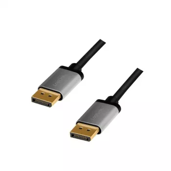 DisplayPort kabelis LogiLink CDA0101 2 m juodai pilkas