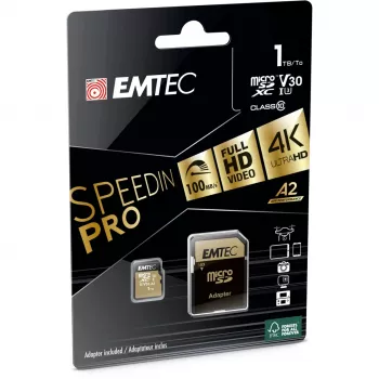 Atminties kortelė Emtec 1TB MicroSDXC UHS-I ECMSDM1TXC10SP