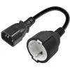 Maitinimo adapteris QOLTEC 53906 IEC 320 C14 į SCHUKO 16A 250V