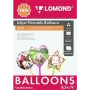 Lomond spausdinami balionai A3+, 9 lapų (rutulys/širdis/žvaigždė) dvipusiai