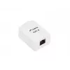 LANBERG OU6-0001-W – montažinė RJ-45 lizdo dėžutė, Cat6, balta