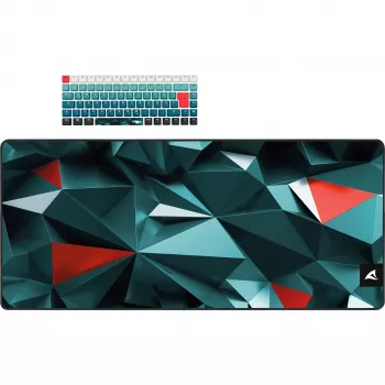 Žaidimų klaviatūra Sharkoon SKILLER SGK50 S3 Design Bundle D1 pilkai žalia raudona – laidinė, kompaktiškas išdėstymas