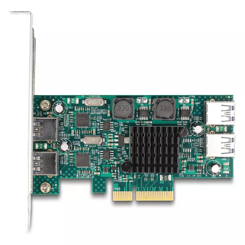 DeLOCK PCI Express x4 kortelė su 2 x USB 5 Gbps Type-A ir 2 x vidiniais USB