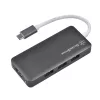SilverStone SST-EP14C – USB 3.1 Type-C Gen1 į HDMI, 3x USB 3.1 Gen 1 Type-A, 1x USB 3.1 Gen 1 Type-C (PD 2.0 įkrovimas)