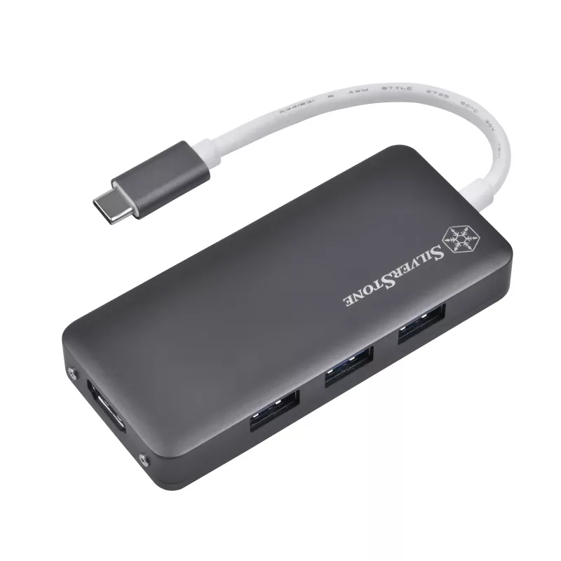 SilverStone SST-EP14C – USB 3.1 Type-C Gen1 į HDMI, 3x USB 3.1 Gen 1 Type-A, 1x USB 3.1 Gen 1 Type-C (PD 2.0 įkrovimas)