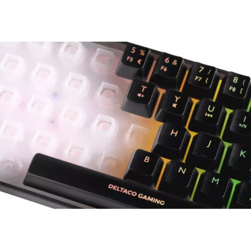 Deltaco Gaming klaviatūra DK240 mini 60% USB, RGB juoda