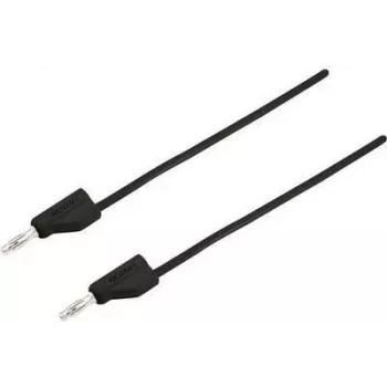VOLTCRAFT matavimo zondas [4 mm kištukas - 4 mm kištukas] 0,25 m juodas MSB-300 (MSB-300-0,25-SW)