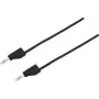 VOLTCRAFT matavimo zondas [4 mm kištukas - 4 mm kištukas] 0,25 m juodas MSB-300 (MSB-300-0,25-SW)