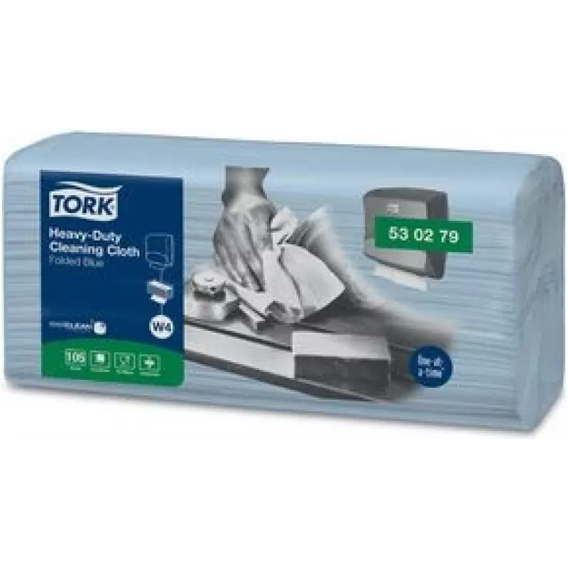 Valymo šluostė Tork 530279 mėlyna, daugkartinė, pakuotė po 105 lapus