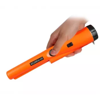 Nešiojamas metalo detektorius Extralink GP-Pointer SA-980 oranžinis – tikslus zondas smulkiems metaliniams objektams rasti