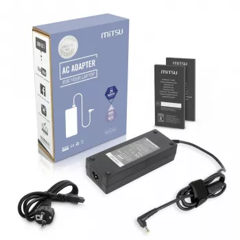 Maitinimo adapteris MITSU 19V 7,1A 135W nešiojamiesiems kompiuteriams ir suderinamiems įrenginiams