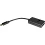 INTER-TECH adapteris M.2 į USB Type-C K-1696-P2, moteriška M.2, vyriškas USB-C, 5V, 37×54×12 mm, juodas