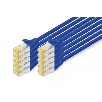 Tinklo kabelis Digitus CAT 6A S/FTP RJ-45 1m mėlynas