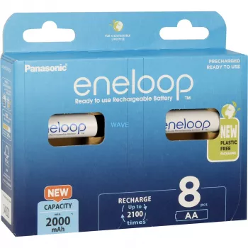 Įkraunamos baterijos PANASONIC ENELOOP AA 2000 mAh 8 vnt. (BK-3MCDE/8HH)