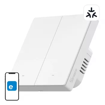 SONOFF M5-2C-86W WiFi išmanusis sieninis jungiklis su Matter (2 kanalų)