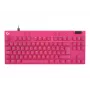 Žaidimų klaviatūra Logitech G 920-013249 USB AZERTY prancūziška rožinė Tenkeyless
