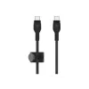 Belkin BoostCharge PRO Flex USB-C / USB-C pynė silikoninė 2 m, juoda
