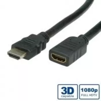 HDMI ilginimo laidas High Speed + Ethernet VALUE 1 m