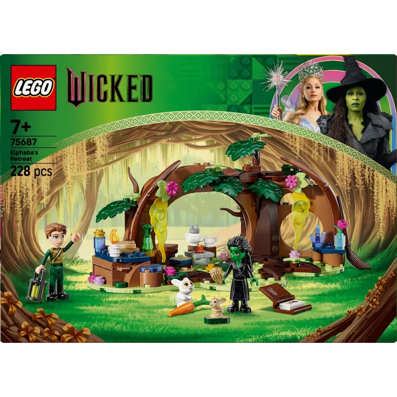 LEGO rinkinys Elphabano slėptuvė 75687 – statybinis žaidimų rinkinys su 3 minifigūrėlėmis