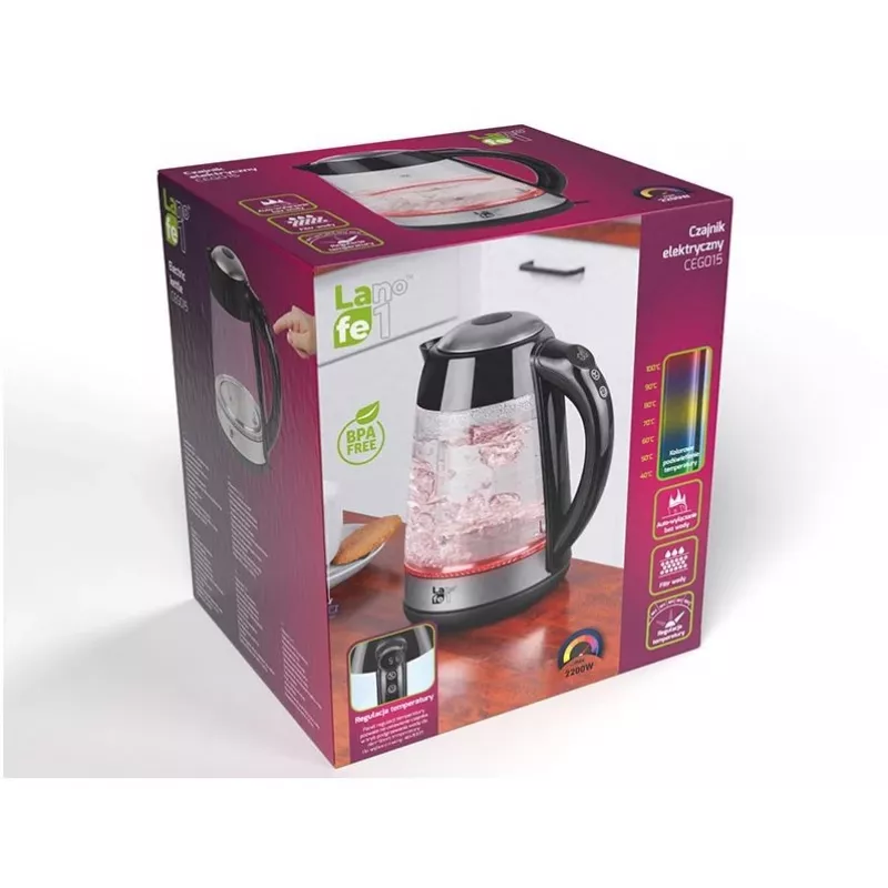 Virdulys Lafe LAFCZA46806, 2200 W, 1,7 l, juodas