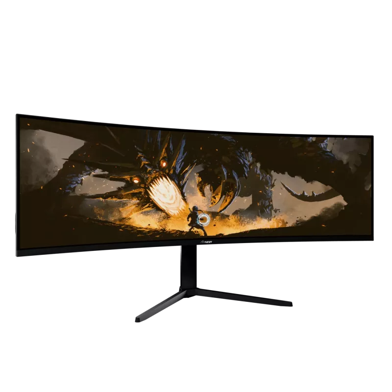 Išlenktas LED monitorius Arozzi Nova 49 coliai – 5120 x 1440 Dual QHD, VA skydelis, 4 ms, USB šakotuvas, VESA