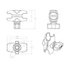 RAM Mounts Dvigubos jungties rankena
