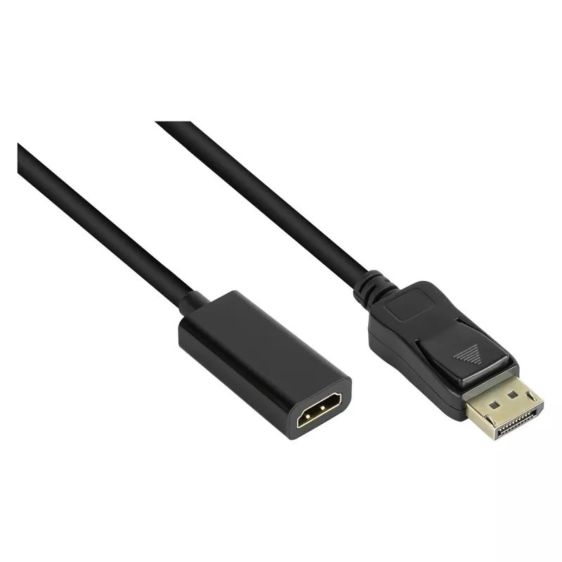 Good Connections Adapter DisplayPort 1.2 kištukas į HDMI 1.4b lizdą 4K @30Hz apie 20 cm