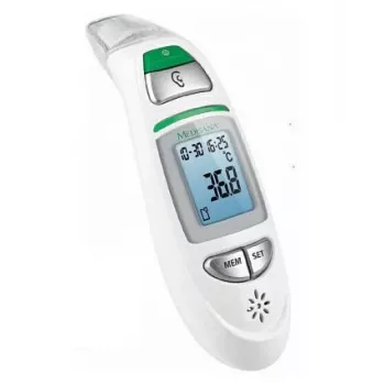 Kontaktinis termometras Medisana TM 750 – skaitmeninis termometras, atmintis 30, diapazonas 0–100 °C, °C/°F, LCD, baltas