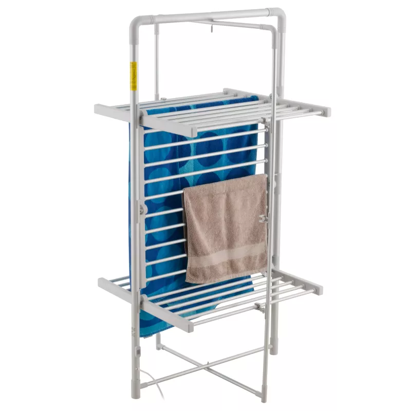 Elektrinė sulankstoma džiovykla Adler AD 7829 – 300 W, 148×52×90 cm, balta, laisvai pastatoma