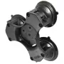RAM Mounts Twist-Lock trigubo siurbtuko pagrindas, kompozitas, juodas RAP-365-224-1BU