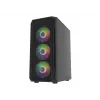 Korpusas Fury Shobo SH4F su RGB langu ir 4 ventiliatoriais MIDI