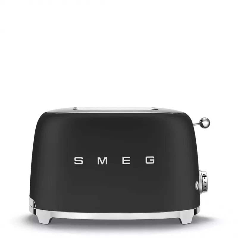 Skrudintuvas Smeg 50's Style TSF01BLMEU 2 dviems riekelėms, juodas, nerūdijantis plienas