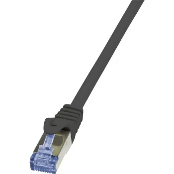 LogiLink PrimeLine Patch-Cable RJ-45 (vyriškas) į RJ-45 (vyrišką) 15 m SFTP PiMP CAT 6a halogenų neturintis liejinis be užkabinimo juodas