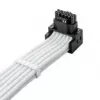 CableMod C-Series Pro jungiamasis kabelis - Variantas A, 90°, 16 kontaktų į 2x8 kontaktų PCIe, baltas