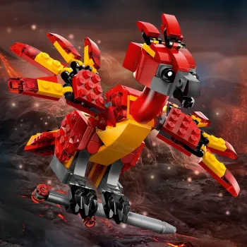 LEGO statomasis Fawkes – Dumbldoro feniksas 76448, 299 dalių, 160 mm aukštis, nuo 8 metų