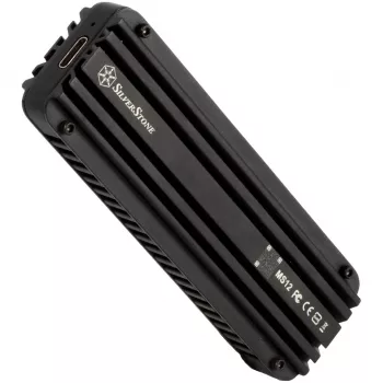 Išorinis SSD korpusas Silverstone MS12 Black M.2
