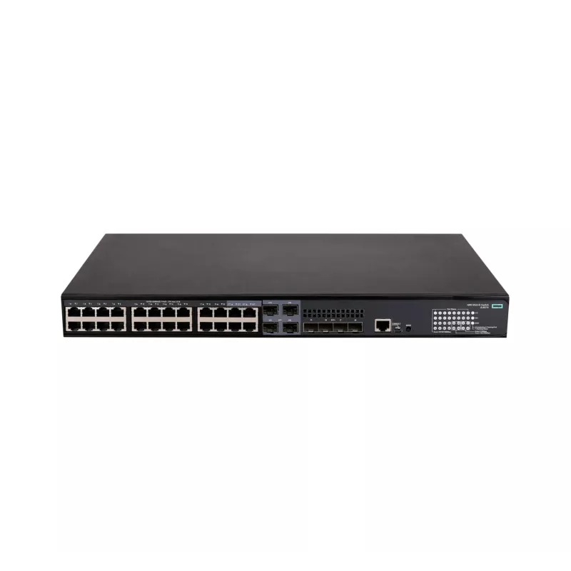 HPE FlexNetwork 5140 24G PoE+ 4SFP+ EI – tinklo jungiklis – L3 – išmanus – 24 x 10/100/1000 (PoE+) + 4 x Combo 10/100/1000Base-T (PoE+) / 100/1000Base-X SFP + 4 x 10 Gigabit Ethernet / 1 Gig