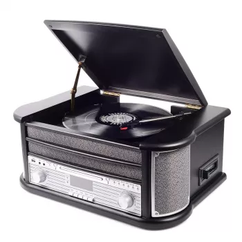 DENVER MRD-51 - retro muzikos centras su viniliniu grotuvu