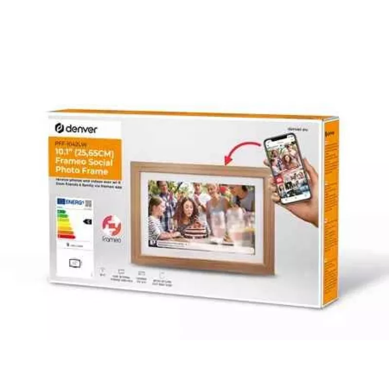 Denver skaitmeninis nuotraukų rėmelis FRAMEO 10.1 16GB šviesus medis