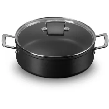 Le Creuset kietintos nelimpančios keptuvės-sautė su stikliniu dangčiu 28 cm