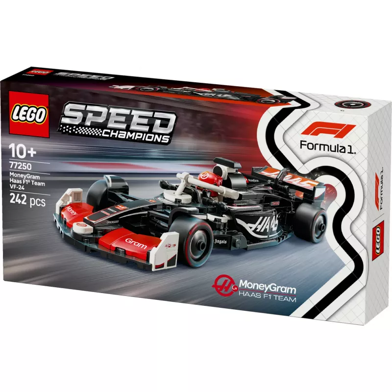 LEGO SPEED CHAMPIONS 77250 MoneyGram Haas F1 Team VF-24 lenktyninis automobilis