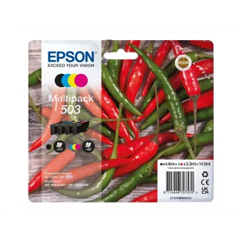 Epson 503 rašalo kasetė 4 vnt. Originalus standartinės išeigos juoda, žydra, rausvai raudona, geltona